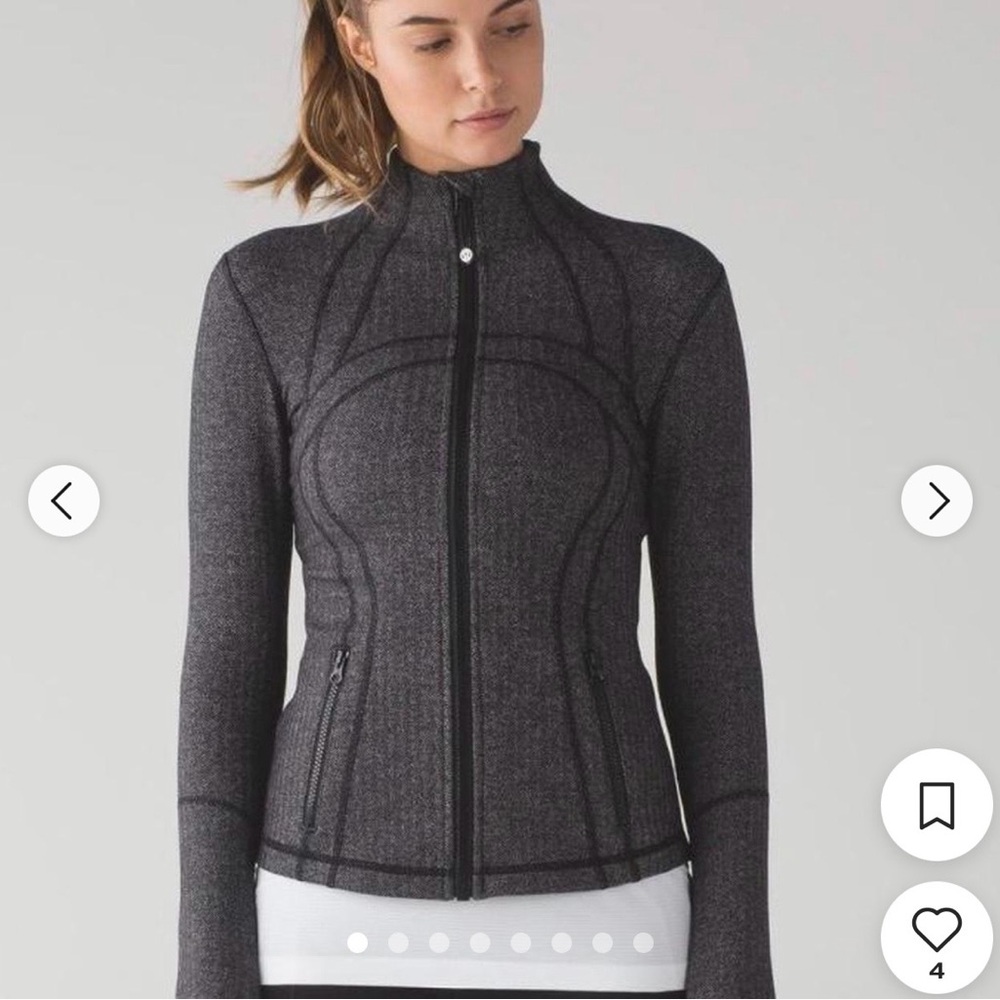 Lululemon Define Gray Herringbone Jacket - image 1